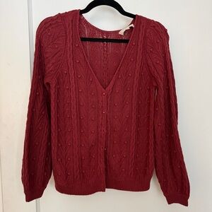 Sézane rosewood cardigan
